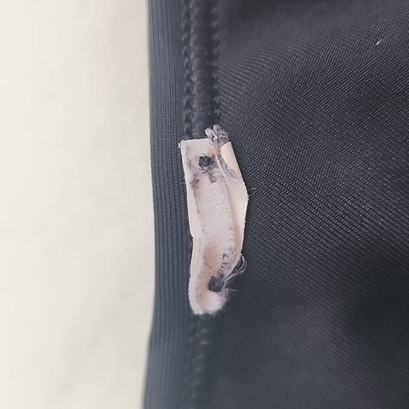 Nike Black Sports Bra with Neon Accents Size Small Featuring AIR Print - Picture 5 of 7